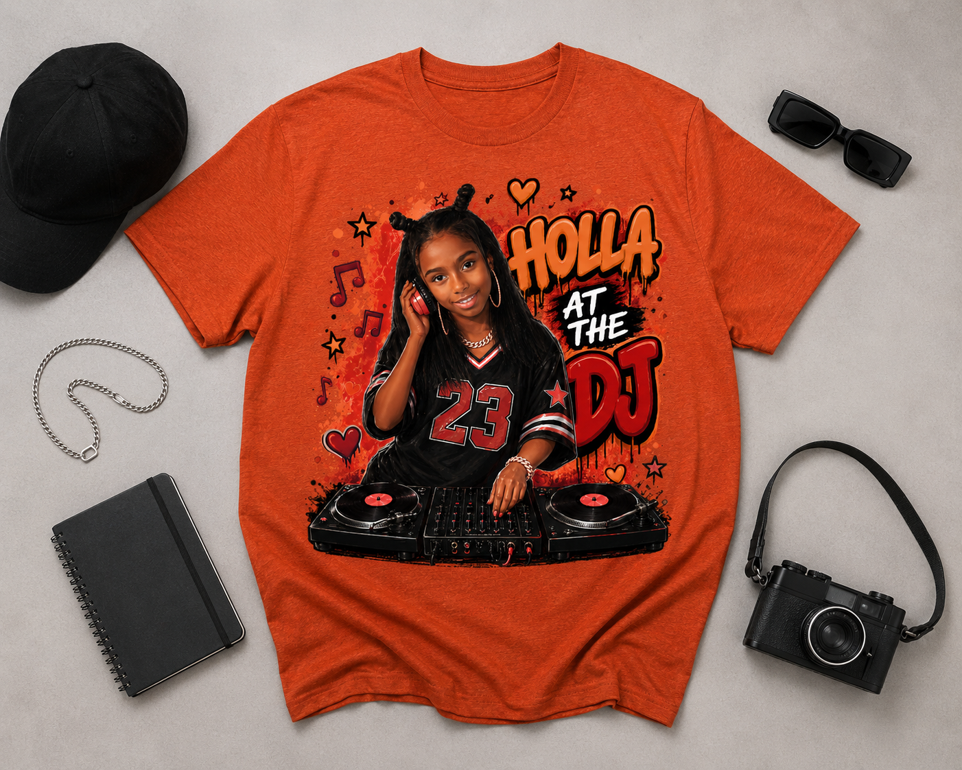 “Holla at the DJ” Cartoon T-Shirt