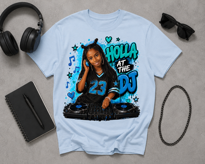 “Holla at the DJ” Cartoon T-Shirt